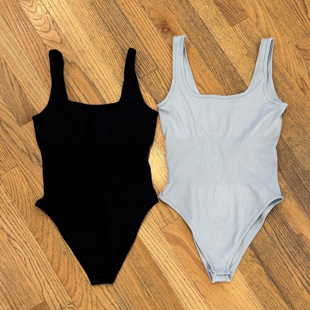Women’s Bodysuit Bundle Black & Light Blue Both Size: Medium
